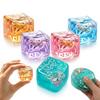 Incantevole Isola Oceanica Cubetti di Ghiaccio Morbidi Giocattolo da Spremere per Alleviare lo Stress Esercizio per le Mani Strumento Calmante per Adulti Bambini Ansia Squishy To