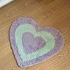 Adorable Colourful Heart-Shaped Puffy Art Rug Entrance Hall Bedroom Living Room Decorative Rug Home Decoration