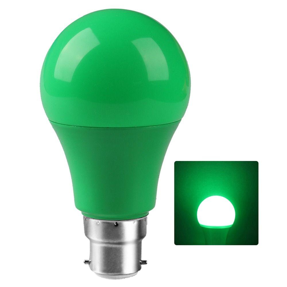 

AC220V 110V Лампи Домашній Декор Світлодіодна Лампа Кольорове Світло Лампа A60 Цоколь E27 B22 Green-B22