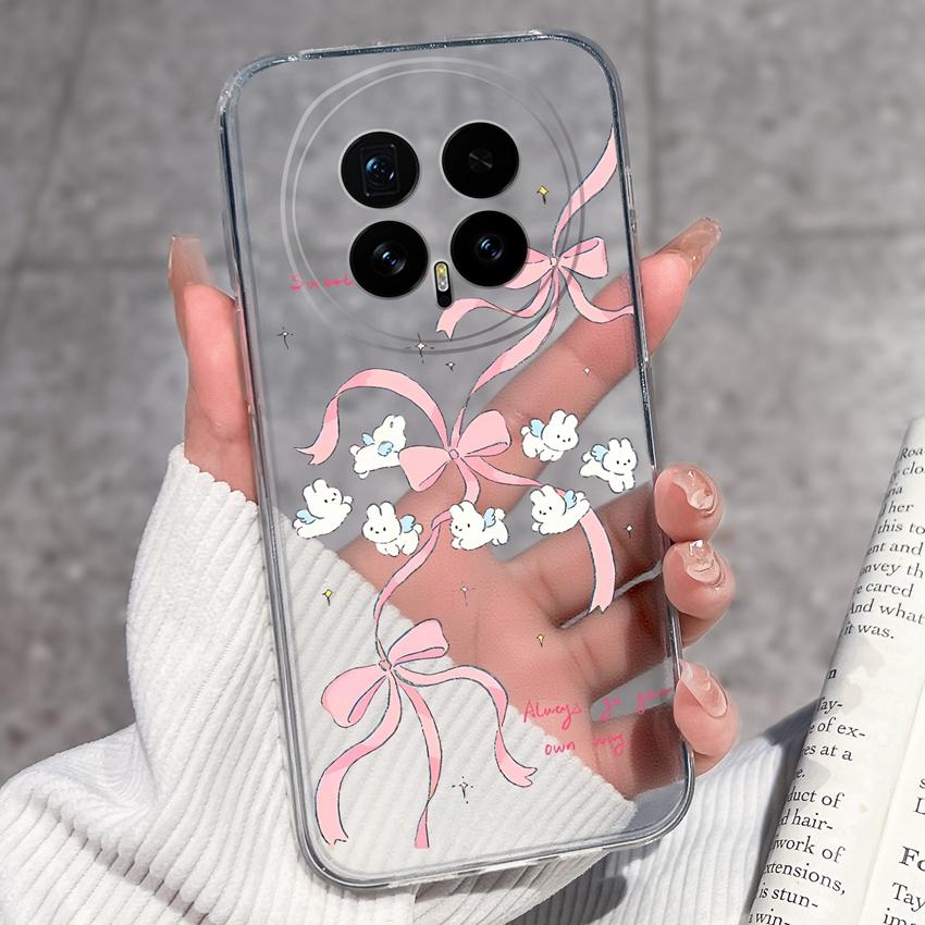 Für Huawei Honor Magic8 7 6 5 Pro Nova 12 Ultra 12i Handyhülle Schönes Blumenmuster Transparentes Silikon Vollschutzhülle Für Huawei Gehäuse