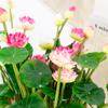Artificial Lotus Flower Pvc Fake Flowers Simulation Lotus Leaf  Garden Make Scenery