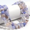 Natural Agates Stone Beads 6/8/10mm Sky Blue Round Loose Spacer Beads For Jewelry Making DIY Crafts Bracelets Necklace Supplies