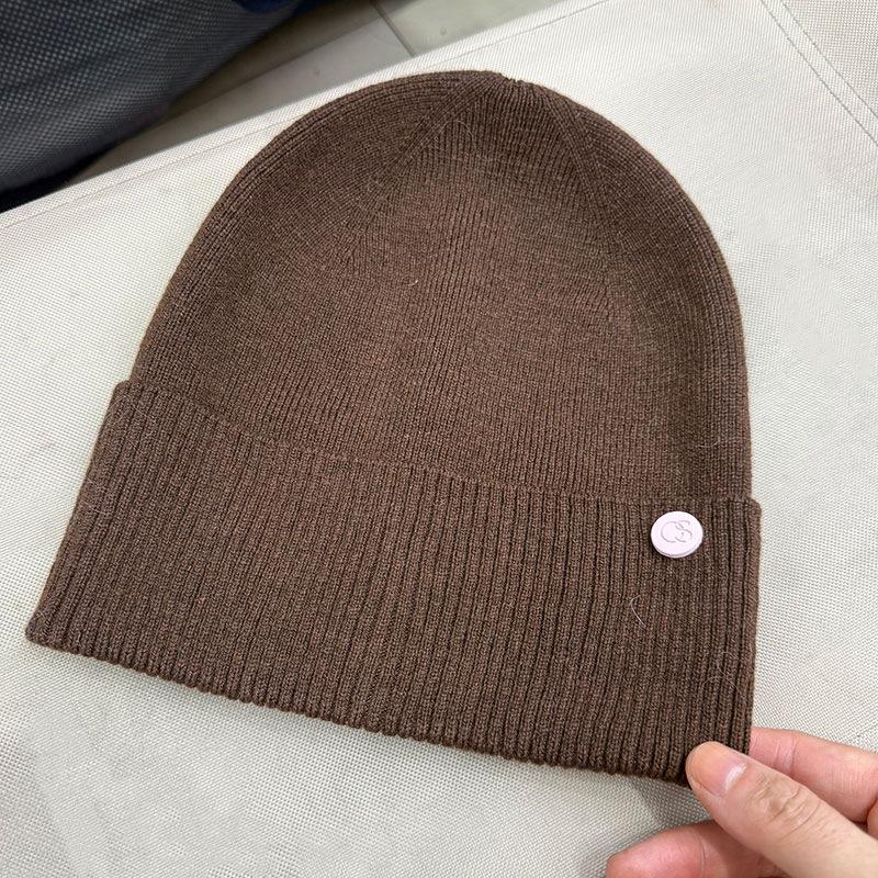 High version rabbit fur knitted wool hat women's autumn and winter thin bag head warm ear protection face small pile cold hat
