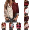 Women's Halloween Print Casual Long Sleeve Shirt with Half-Open Collar for Festive Occasions