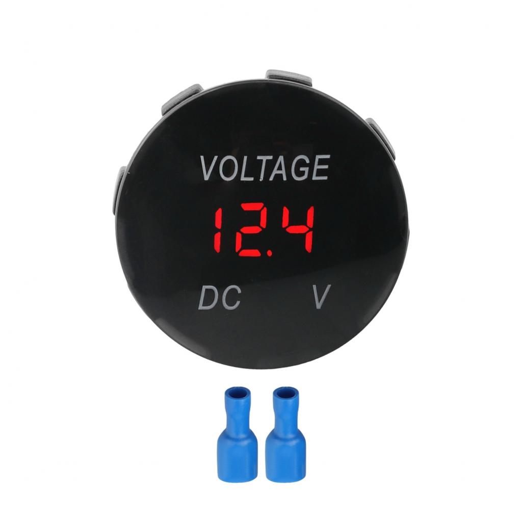 DC 12V 24V Waterproof Digital Voltmeter Meter with Easy Read LED Display