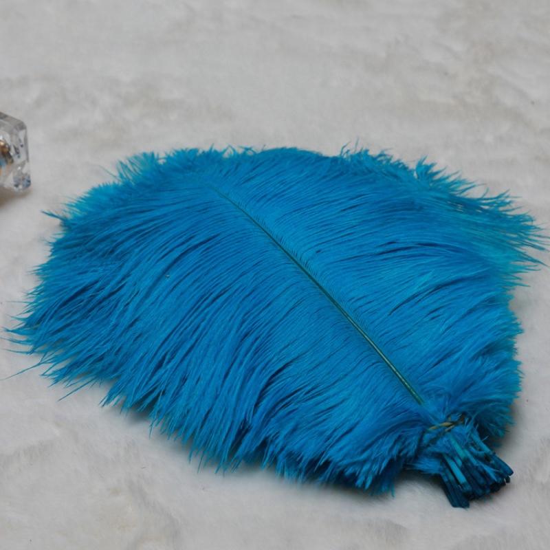 

10 шт. Белые страусиные перья 15-50 см Большие пушистые перья для поделок своими руками, свадебные настольные центральные элементы, декоративные аксессуары 10pcs 15-20cm озеро синий