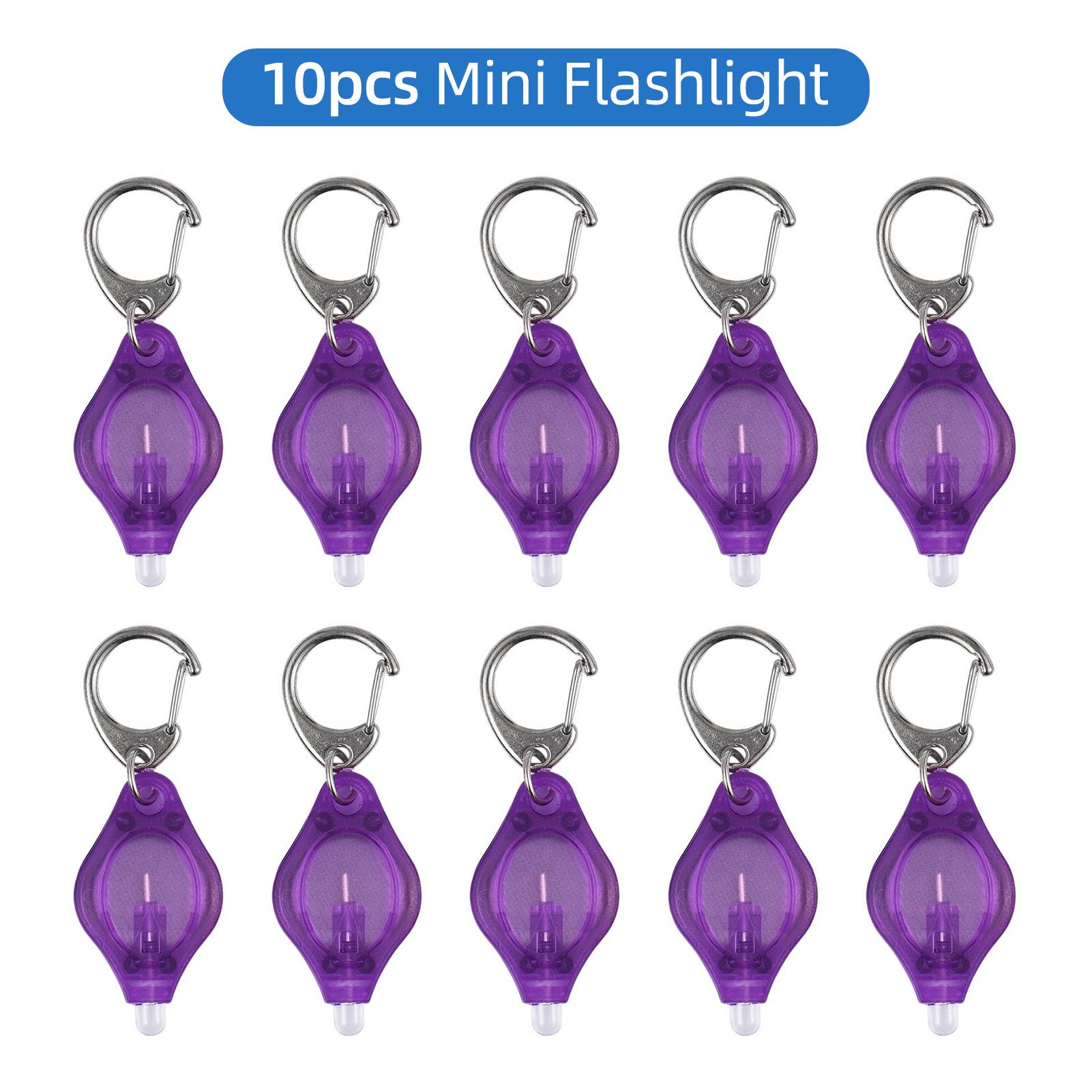 

10 шт. портативный брелок-светильник мини-брелок светодиодный фонарик брелок для ключей аварийный яркий кемпинг