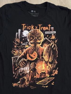 T-shirt con licenza Cavity Colors Trick r Treat 2021 100% Cotone Magliette da uomo Top Film Horror Adulto XL EUC Maglietta