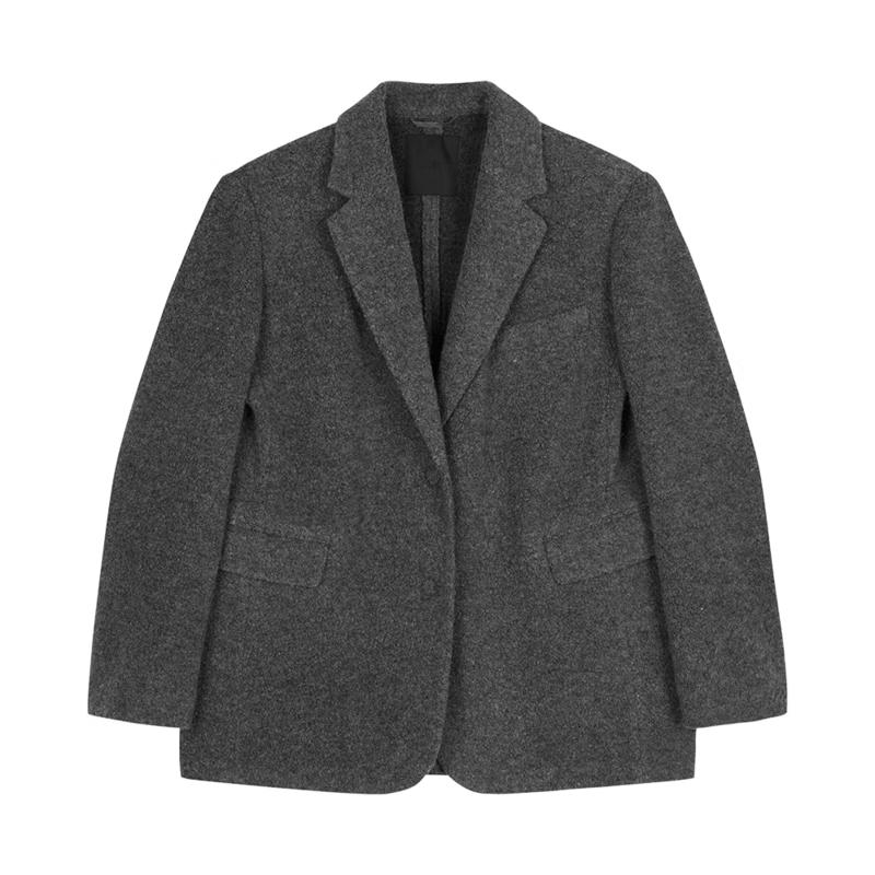 JNBY 2024 Winter Loose-Fit Wool Blend Coat