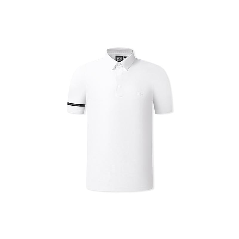 FILA Golf Series Cool Touch Fashionable Polo Shirt Men tops Jade-White A11M635156FWT M