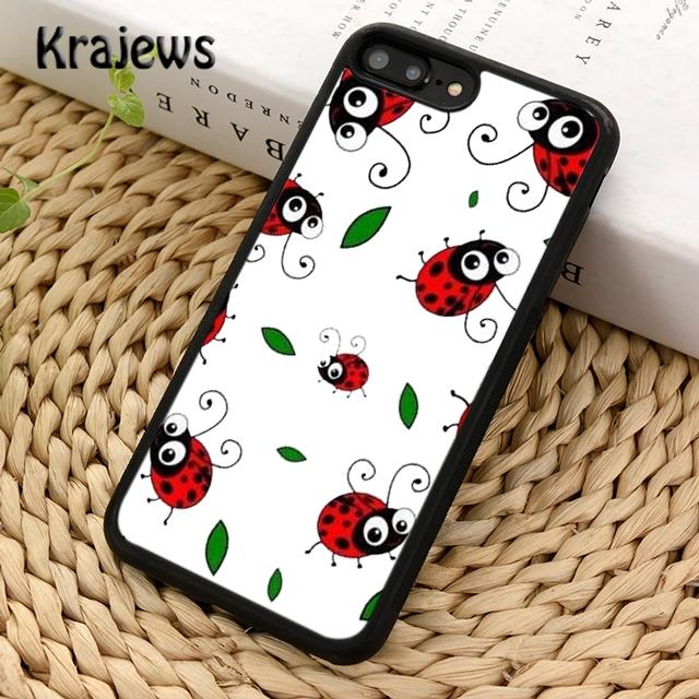 Krajews Lady Bugs Phone Case Cover For iPhone 17 Air 16 15 14 plus 12 13 pro max coque Shell Fundas