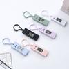 Portable Electronic Clock Keychain Mini Pocket Electronic Oval Hanging Watch Digital Table Time Date Display Clock For Student
