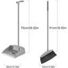 Broom with dustpan, dustpan, cleaning set, hand broom brush, indoors, outdoors, entryway cleaning, easy, broom, tabletop, desk top, storage, cleaning