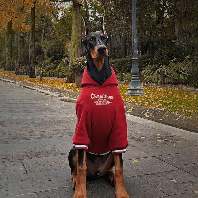 

Dog Clothes Christmas Autumn and Winter Large Dog Warm Clothes Golden Retriever Border Collie New Year Pet Doberman Clothes 7(14-17.5KG)
