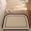 Non-Slip Entrance Door Mat Dirt Resistant Japanese Style Home Doormat for Indoor Outdoor Use Coir Fiber Carpet