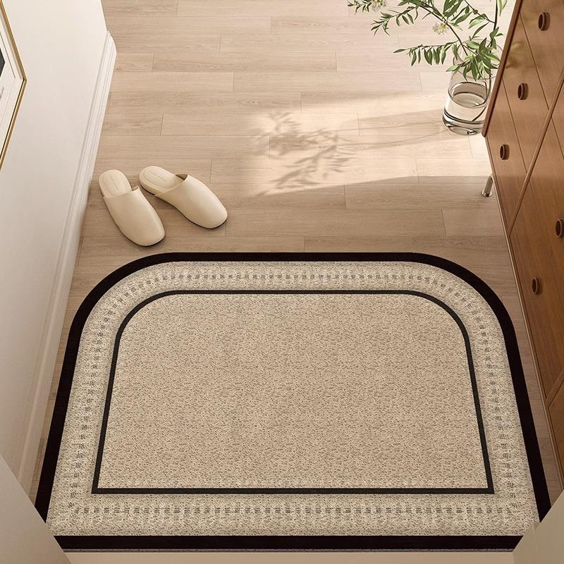 Non-Slip Entrance Door Mat Dirt Resistant Japanese Style Home Doormat for Indoor Outdoor Use Coir Fiber Carpet