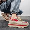 Men's Shoes New Four Seasons Casual Sneakers Thick Sole Height-increasing Casual Shoes British Street Style Wear-resistant Shoes
