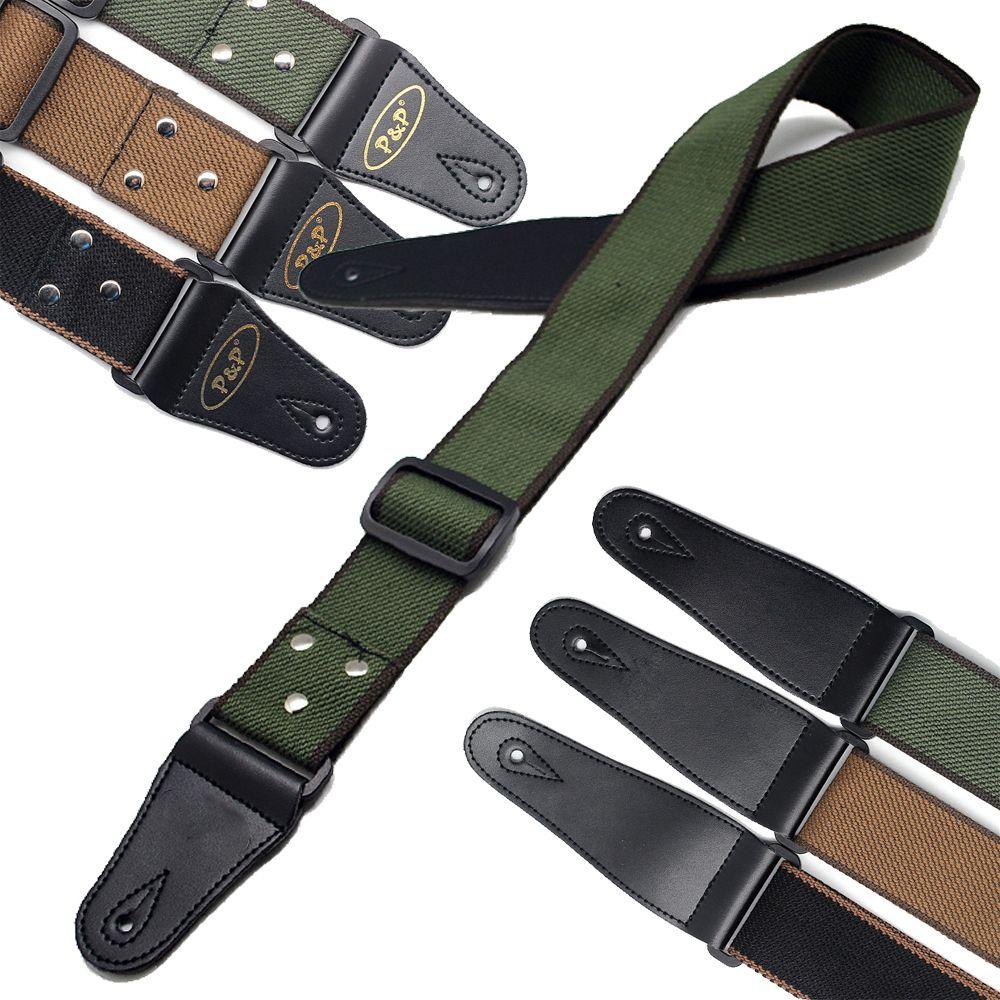 

Fashion Grace Adjustable Pure Cotton Band Guitar Accessories Webbing Belt Guitar Strap