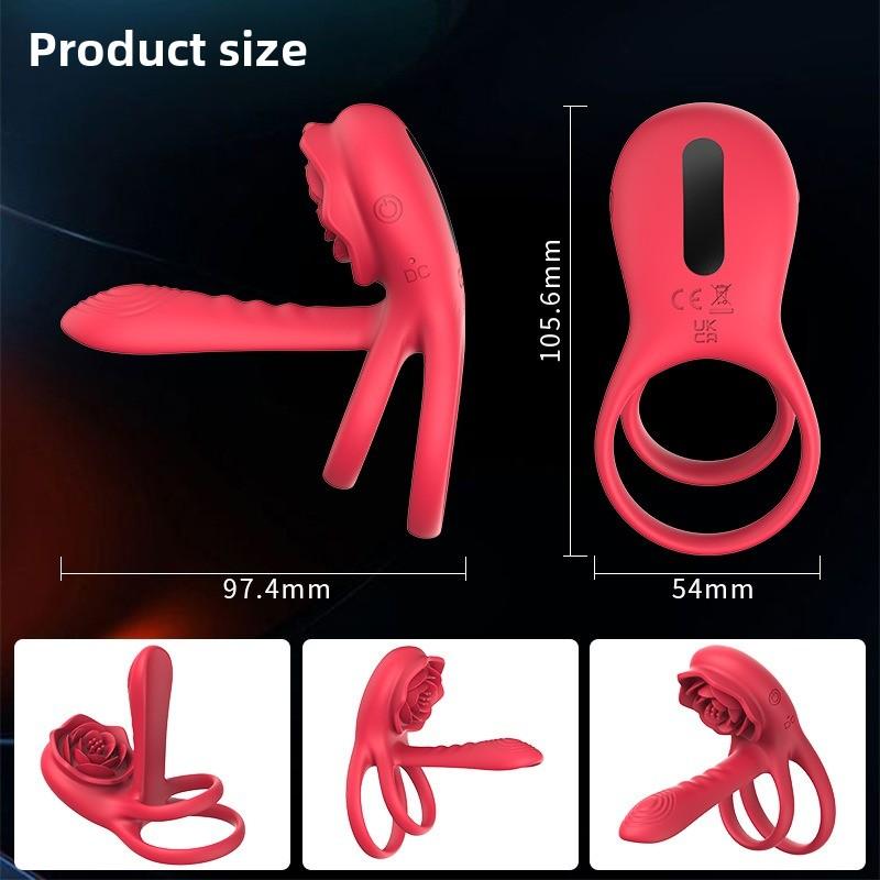 Tantrum Remote Control Vibrating Ring Couples Erotic Shared Waterproof Lock Semen Wearing Ring Orgasm Masturbation Apparatus