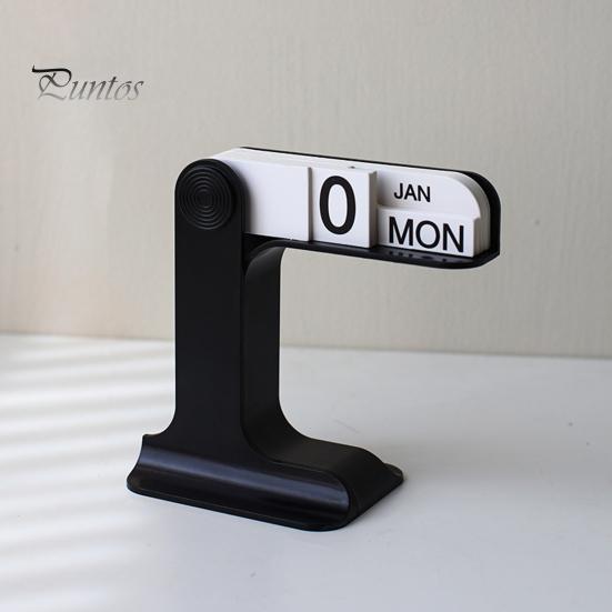 Desk Calendar Standing Flip Calendar Desk Plastic Daily Schedule Planner Modern Farmhouse Decor Home Office Decoration