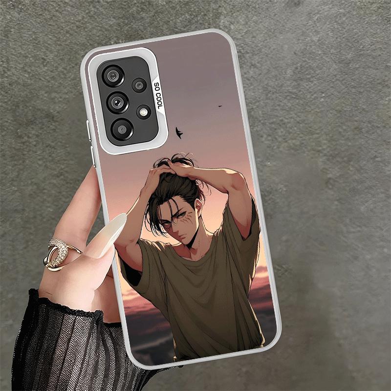 A-Attack On T-Titan Eren Yeager Shockproof Phone Case for Samsung A17 A16 A15 A14 A37 A57 A36 A56 A26 A35 A55 A25 A34 A54 A24 A1