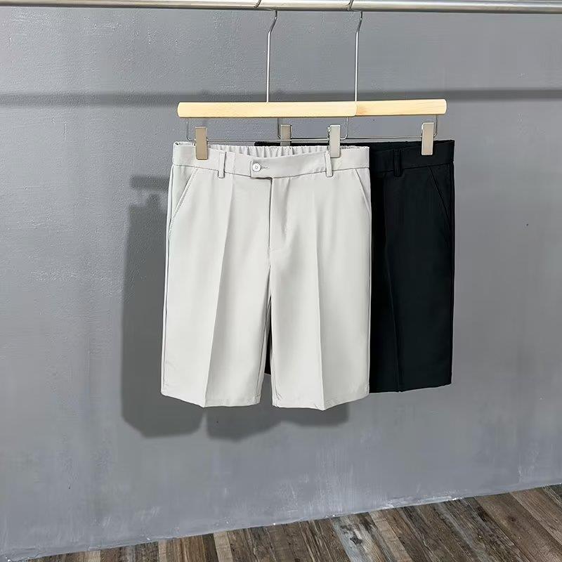 Men's Casual Ice Silk Drape Shorts - Summer Lightweight Loose Straight White Pants
