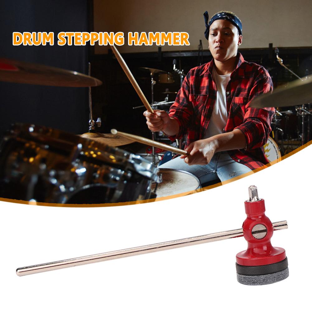 Bass Drum Pedal Schlägel Aluminiumlegierung Trommelhammer mit Filzkopf Zubehör