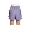 New Nike Sportswear Essentials Series Cargo Shorts Women's Soft Purple HM6983-527