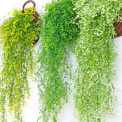 Glyzinien-Ranke Künstliche Seidenblumen Wandbehang für Innendekoration