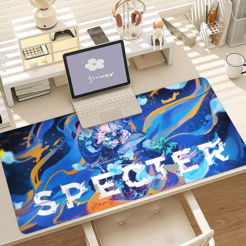 Virtual Singer HHoshimachi SSuisei Mouse Pad Anti Slip Rubber Edge Locked Thickened Laptop Gaming Desk Mat