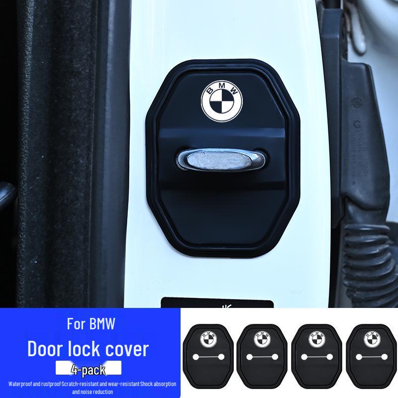Car Door Lock Cover: Full Wrap Silicone Shock Absorption Pad