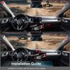 Cámara de salpicadero para coches 4 canales Caja negra WiFi Cámara de conducción FHD 1080P Visión nocturna Grabación en bucle Accesorios para coche