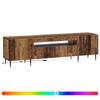 LED TV Stand ZWOLLE 153 x 35 x 43 cm Reclaimed Wood Engineered Wood