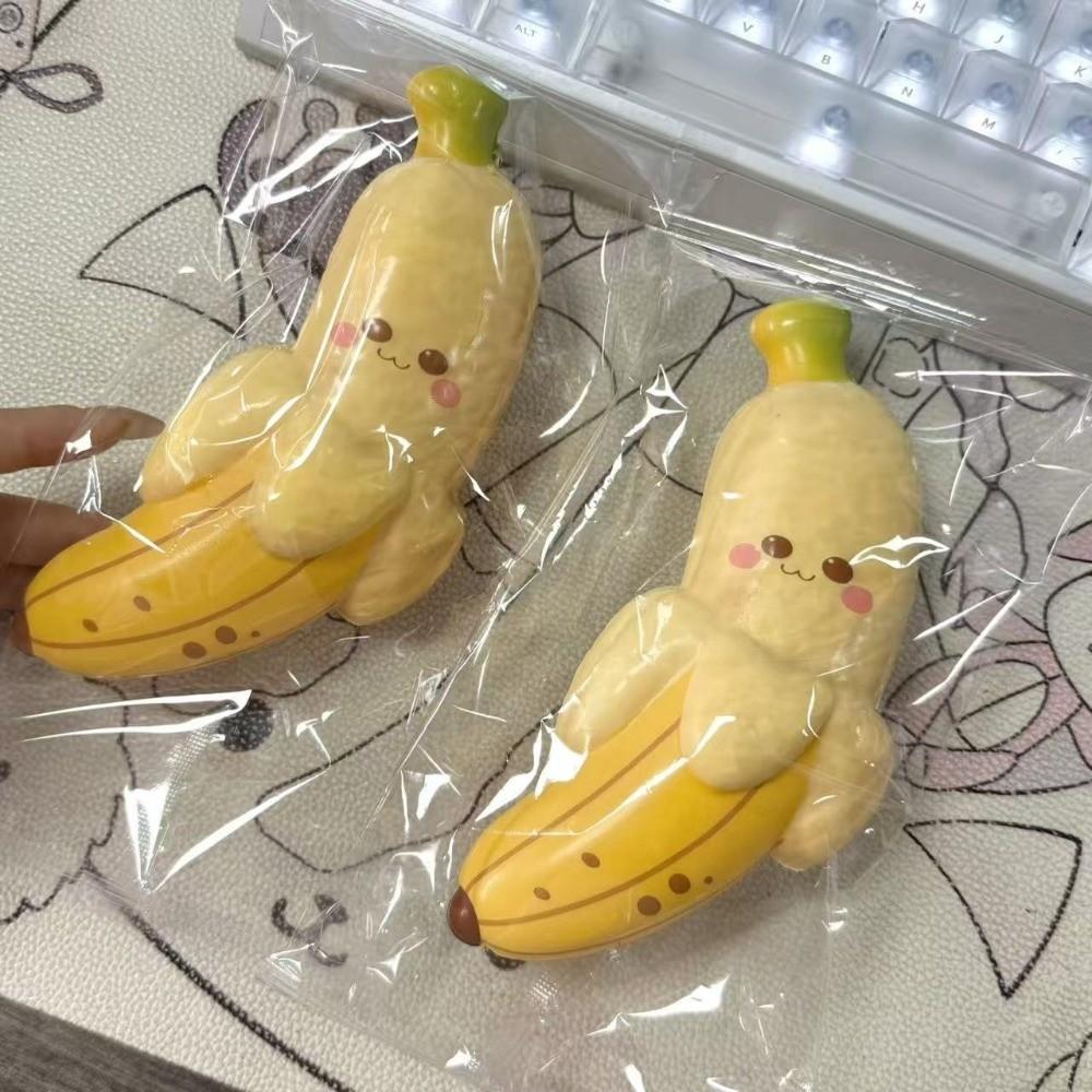 Soft Banana Squeeze Toys PU Banana Squishy Toy Kids Toy Fruits Pinch Toy Children's Gifts