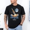 Artemis II 2026 Raketový Start Tričko Pánské Dámské Letní Bavlněné Oblečení Móda Kulatý Výstřih Krátký Rukáv Tričko Streetwear Unisex