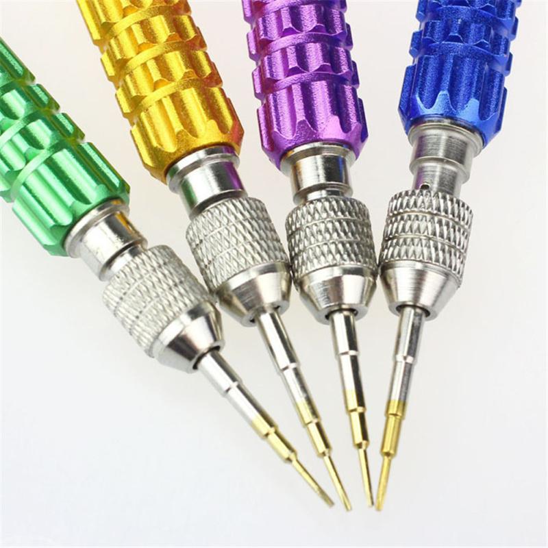5 In 1 Alloy Magnetic Disassemble Open Repair Screwdriver Tool Set for Cell Phones Eletronic Devices