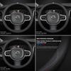Coprivolante in Pelle per Auto Traspirante Antiscivolo Protezione Cappuccio Per Volvo Xc60 Xc90 V40 V60 S60 V50 V90 S80 C40 XC40 Rdesign