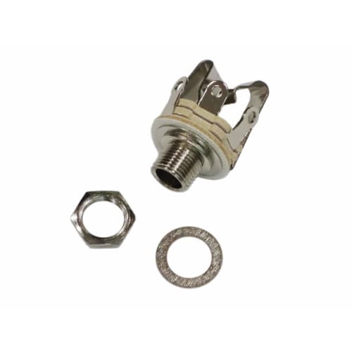 Stereo Jack 6.35mm Input/Output Open Jack Female Phone Plug for DIY Effects Pedal Building, Guitar, Bass (1 Pc)