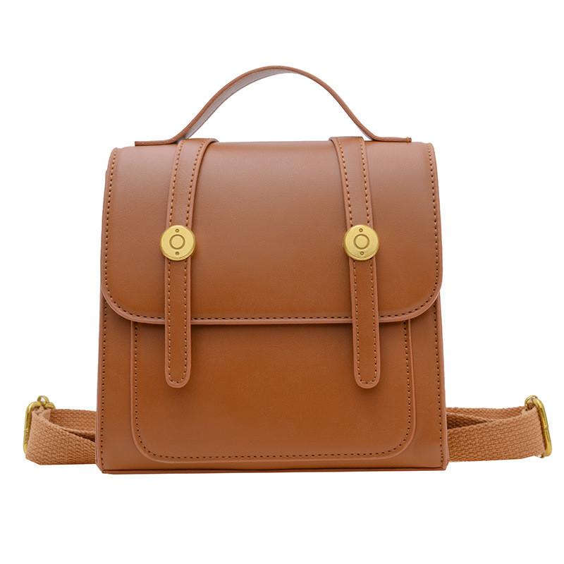 Childrens Retro Buckle Backpack With Durable Pu Leather For Kindergarten And Daily Use