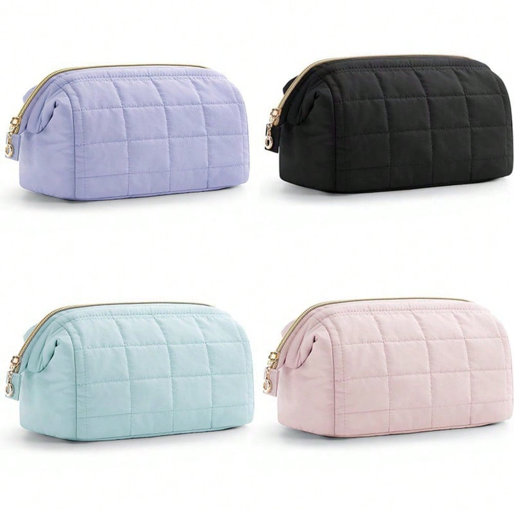 Large Capacity Cloud Bag Quilted Cosmetic Bag Portable Travel Storage Waterproof Toilet Bag