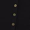 Women's Lapel Button Up Long Sleeved Top Pullover Color Knitted Sweater Loose Long Sleeved