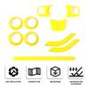 10X Interior Dashboard Console Decor Cover Trim For Jeep Wrangler JK 2door 2011+
