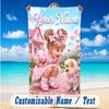 Fantasy Magic Theme Beach Towel Personalized Custom Name & Text Soft Quick Dry Beach Towel for Swimming Travel