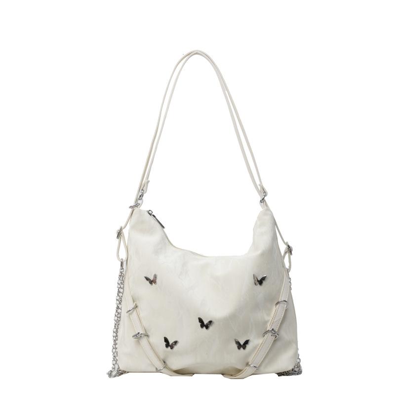 Casual large-capacity bag women's 2025 new fashion commuter double shoulder back bag multi-purpose single shoulder messenger tote bag