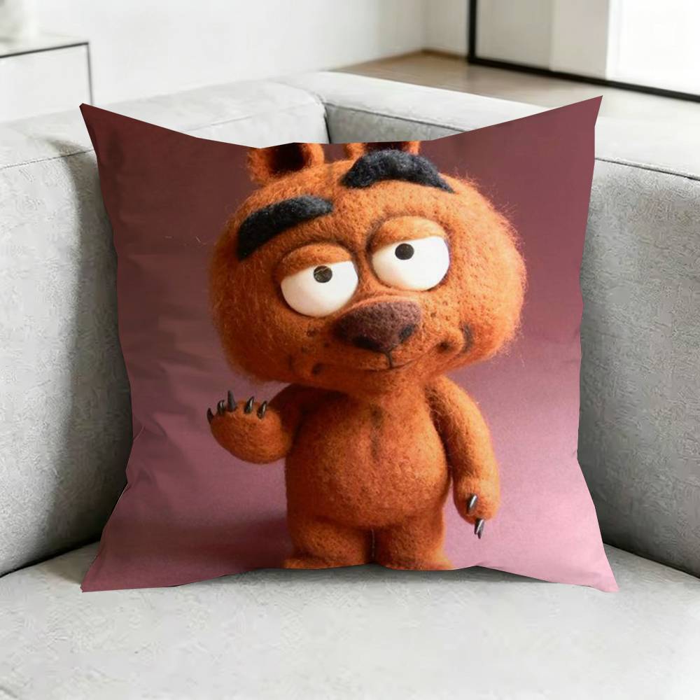BrickleberryY    Humorous Animation Square DoubleSided printed Pillow Case Bedroom Bedside Pillow Sofa Cushion Cover Gift
