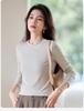 Women's Lyocell Long Sleeve Round Neck Slim-Fit Shirt - New for Spring/Autumn 2026