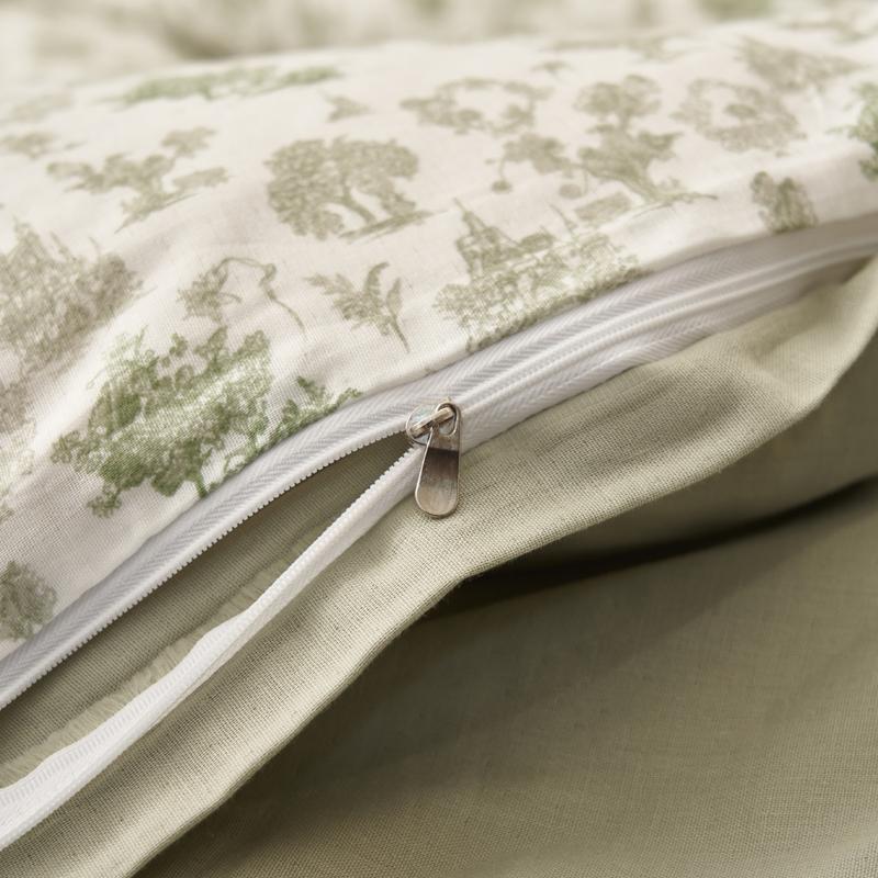 Mei Yun Ge Full Cotton Double-layer Yarn Four Piece Set Washed Cotton French Retro Pure Cotton