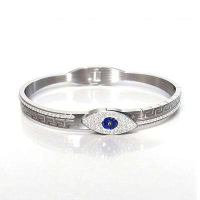 European-American Luxe Devil's Eye Titanium Steel Bracelet