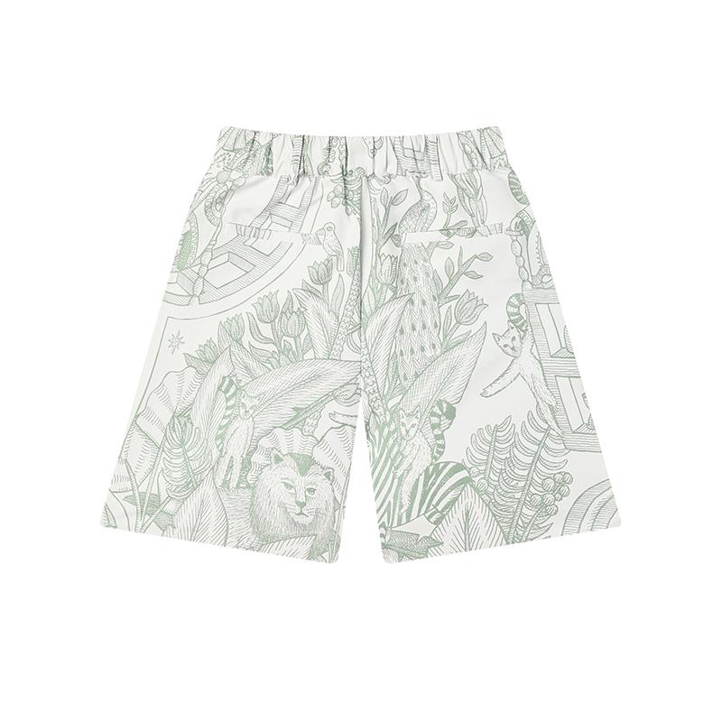 New FILA Casual Shorts Women's All Over Print F11W438806FZA