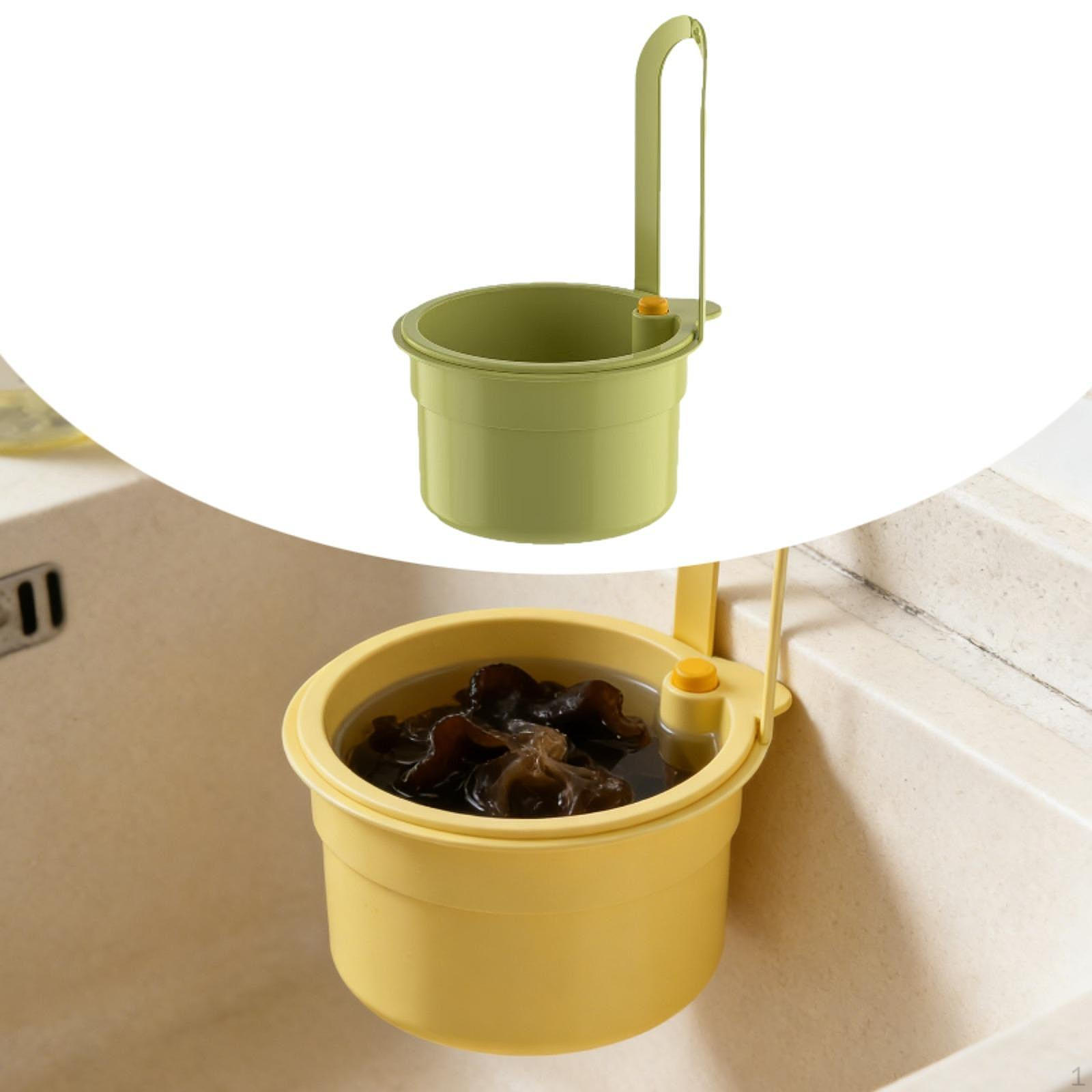 

Draining Basket for Kitchen Sinks, Food Waste Strainer, Household , Easy to Clean, Lightweight, зелёный